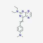 4-{2-[4-(dimethylamino)phenyl]ethenyl}-N,N-diethylpteridin-2-amine