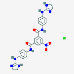 N,N'-bis[4-(4,5-dihydro-1H-imidazol-2-ylamino)phenyl]-5-nitrobenzene-1,3-dicarboxamide