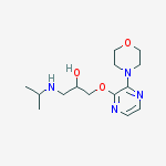 2-Propanol, 1-[(1-methylethyl)amino]-3-[[3-(4-morpholinyl)pyrazinyl]oxy]-
