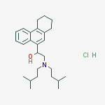 2-[bis(3-methylbutyl)amino]-1-(1,2,3,4-tetrahydrophenanthren-9-yl)ethanol;hydrochloride