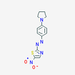 Thiazole, 5-nitro-2-[[4-(1-pyrrolidinyl)phenyl]azo]-