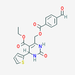 ethyl 6-({[(4-formylphenyl)carbonyl]oxy}methyl)-2-oxo-4-thiophen-2-yl-1,2,3,4-tetrahydropyrimidine-5-carboxylate