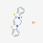 BISBENZOTHIAZOLO[3,2-D:2',3'-G][1,4]DIAZEPIN-12-IUM,13,14-DIHYDRO-,BROMIDE