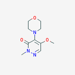 3(2H)-Pyridazinone, 5-methoxy-2-methyl-4-(4-morpholinyl)-