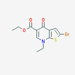 Thieno[2,3-b]pyridine-5-carboxylic acid,2-bromo-7-ethyl-4,7-dihydro-4-oxo-, ethyl ester