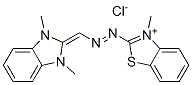 Benzothiazolium,2-[[(1,3-dihydro-1,3-dimethyl-2H-benzimidazol-2-ylidene)methyl]azo]-3-methyl-,chloride