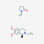 1-ethenylpyrrolidin-2-one - (1S)-6,7-dimethoxy-1-methyl-2-prop-2-en-1-yl-1,2,3,4-tetrahydroisoquinoline (1:1)