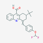2-tert-butyl-4-[[4-(difluoromethoxy)phenyl]methylidene]-2,3-dihydro-1h-acridine-9-carboxylic Acid