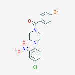 (4-bromophenyl)-[4-(4-chloro-2-nitrophenyl)piperazin-1-yl]methanone