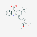 2-tert-butyl-4-[(3-ethoxy-4-methoxyphenyl)methylidene]-2,3-dihydro-1h-acridine-9-carboxylic Acid