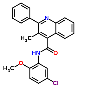 N-(5-chloro-2-methoxyphenyl)-3-methyl-2-phenylquinoline-4-carboxamide