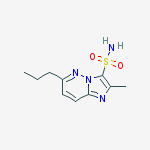 Imidazo[1,2-b]pyridazine-3-sulfonamide, 2-methyl-6-propyl-