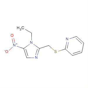 Pyridine, 2-[[(1-ethyl-5-nitro-1H-imidazol-2-yl)methyl]thio]-