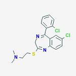 2-{[7-chloro-5-(2-chlorophenyl)-3H-1,4-benzodiazepin-2-yl]sulfanyl}-N,N-dimethylethanamine