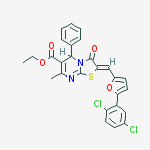 ethyl (2Z)-2-{[5-(2,5-dichlorophenyl)furan-2-yl]methylidene}-7-methyl-3-oxo-5-phenyl-2,3-dihydro-5H-[1,3]thiazolo[3,2-a]pyrimidine-6-carboxylate