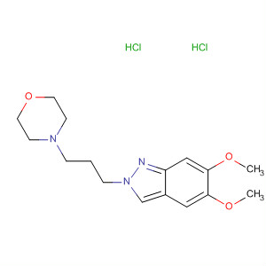 2H-Indazole, 5,6-dimethoxy-2-[3-(4-morpholinyl)propyl]-,dihydrochloride