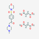 2-(4-methylpiperazin-1-yl)-1-[4-(morpholin-4-ylsulfonyl)phenyl]ethanone di[(2E)-but-2-enedioate]