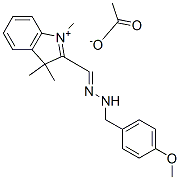2-[[(4-methoxyphenyl)methylhydrazono]methyl]-1,3,3-trimethyl-3H-indolium acetate