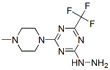 [6-(Trifluoromethyl)-4-(4-methylpiperazin-1-yl)-1,3,5-triazin-2-yl]hydrazine