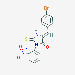 (5z)-5-[(4-bromophenyl)methylidene]-3-(2-nitrophenyl)-2-sulfanylideneimidazolidin-4-one