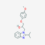 1-(4-methoxyphenoxy)-3-(2-propan-2-ylbenzimidazol-1-yl)propan-2-ol