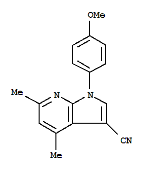 1-(4-methoxyphenyl)-4,6-dimethyl-1H-pyrrolo[2,3-b]pyridine-3-carbonitrile