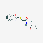 PROPANOIC ACID 2-METHYL-,2-[(2-BENZOXAZOLYLTHIO)ACETYL]HYDRAZIDE