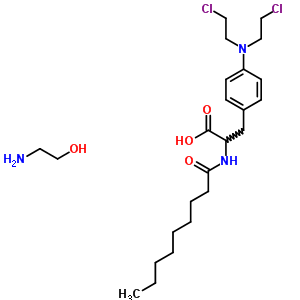 4-[bis(2-chloroethyl)amino]-N-nonanoylphenylalanine - 2-aminoethanol (1:1)