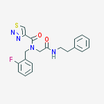 1,2,3-THIADIAZOLE-4-CARBOXAMIDE,N-[(2-FLUOROPHENYL)METHYL]-N-[2-OXO-2-[(2-PHENYLETHYL)AMINO]ETHYL]-