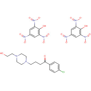 1-Butanone, 1-(4-chlorophenyl)-4-[4-(2-hydroxyethyl)-1-piperazinyl]-,compd. with 2,4,6-trinitrophenol (1:2)