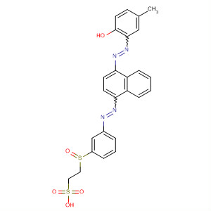 Ethanesulfonic acid,2-[[3-[[4-[(2-hydroxy-5-methylphenyl)azo]-1-naphthalenyl]azo]phenyl]sulfonyl]-