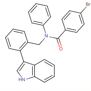 Benzamide, 4-bromo-N-(1H-indol-3-ylphenylmethyl)-N-phenyl-