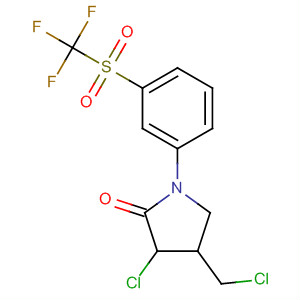 2-Pyrrolidinone,3-chloro-4-(chloromethyl)-1-[3-[(trifluoromethyl)sulfonyl]phenyl]-