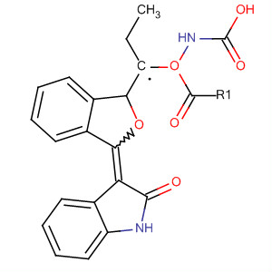 Carbamic acid,[[3-(1,2-dihydro-2-oxo-3H-indol-3-ylidene)-1,3-dihydro-1-isobenzofuranyl]methyl]-, ethyl ester