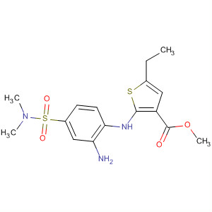 3-Thiophenecarboxylic acid,2-[[2-amino-4-[(dimethylamino)sulfonyl]phenyl]amino]-5-ethyl-, methylester