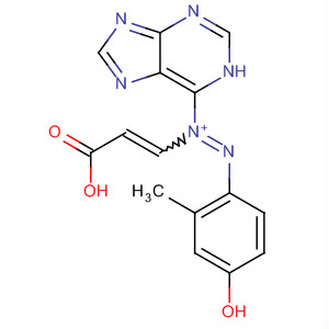 Diazenium,1-(2-carboxyethenyl)-2-(4-hydroxy-2-methylphenyl)-1-(1H-purin-6-yl)-