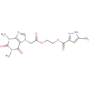 7H-Purine-7-acetic acid, 1,2,3,6-tetrahydro-1,3-dimethyl-2,6-dioxo-,2-[[(5-methyl-1H-pyrazol-3-yl)carbonyl]oxy]ethyl ester