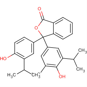 1(3H)-Isobenzofuranone,3-[4-hydroxy-3-(1-methylethyl)phenyl]-3-[4-hydroxy-3-methyl-5-(1-methylethyl)phenyl]-