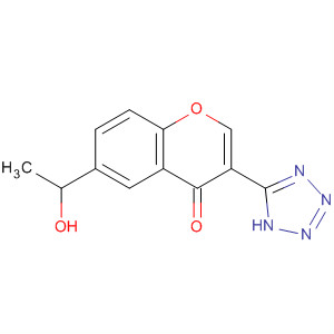 4H-1-Benzopyran-4-one, 6-(1-hydroxyethyl)-3-(1H-tetrazol-5-yl)-