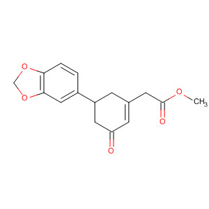 1-Cyclohexene-1-acetic acid, 5-(1,3-benzodioxol-5-yl)-3-oxo-, methylester
