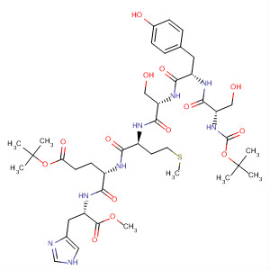 L-Histidine,N-[N-[N-[N-[N-[N-[(1,1-dimethylethoxy)carbonyl]-L-seryl]-L-tyrosyl]-L-seryl]-L-methionyl]-L-a-glutamyl]-, 5-(1,1-dimethylethyl) 1-methyl ester
