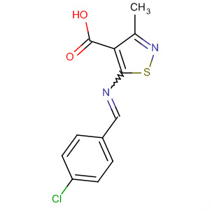 4-Isothiazolecarboxylic acid,5-[[(4-chlorophenyl)methylene]amino]-3-methyl-