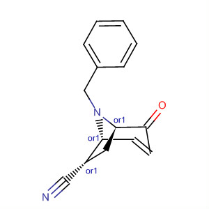 8-Azabicyclo[3.2.1]oct-3-ene-6-carbonitrile, 2-oxo-8-(phenylmethyl)-,(1R,5R,6S)-rel-