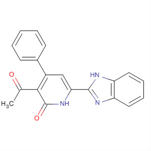 2(1H)-Pyridinone, 3-acetyl-6-(1H-benzimidazol-2-yl)-4-phenyl-