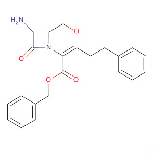 4-Oxa-1-azabicyclo[4.2.0]oct-2-ene-2-carboxylic acid,7-amino-8-oxo-3-(2-phenylethyl)-, phenylmethyl ester, trans-