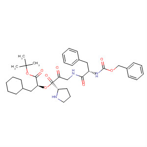 L-Proline, 1-[N-[N-[(phenylmethoxy)carbonyl]-L-phenylalanyl]glycyl]-,1-(cyclohexylmethyl)-2-(1,1-dimethylethoxy)-2-oxoethyl ester, (S)-