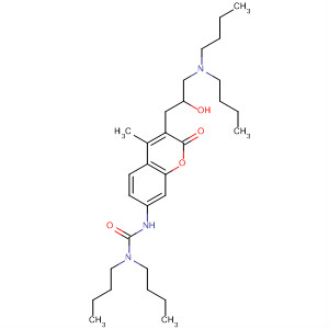 Urea,N,N-dibutyl-N'-[3-[3-(dibutylamino)-2-hydroxypropyl]-4-methyl-2-oxo-2H-1-benzopyran-7-yl]-