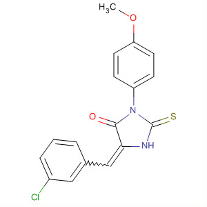 4-Imidazolidinone,5-[(3-chlorophenyl)methylene]-3-(4-methoxyphenyl)-2-thioxo-