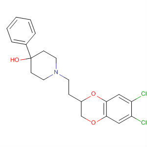 4-Piperidinol,1-[2-(6,7-dichloro-2,3-dihydro-1,4-benzodioxin-2-yl)ethyl]-4-phenyl-