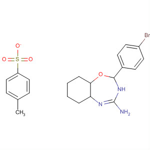 1,3,5-Benzoxadiazepin-4-amine,2-(4-bromophenyl)-2,3,5a,6,7,8,9,9a-octahydro-,mono(4-methylbenzenesulfonate)